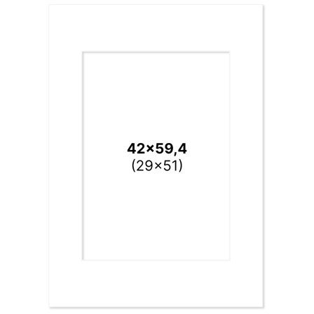 Passepartout White 42x59,4 cm A2