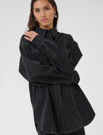 Karen By Simonsen Kbbeverly Denim Shirt - Grey - 42