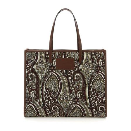 Etro, Tote Bags Bruin, Dames, Maat:ONE Size,stof