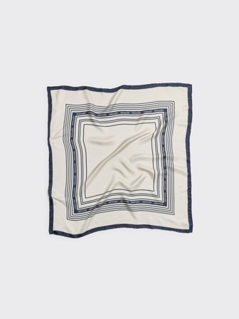 Holzweiler Contrasting Fine Silk Scarf - Ecru Mix - Unisex - One size