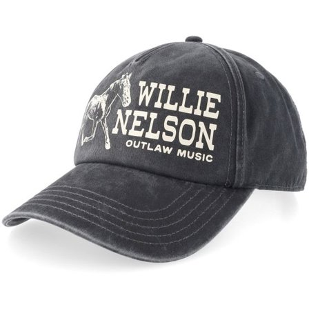 American Needle - Svart adjustable Keps - Willie Nelson Walker Black A-Frame Adjustable @ Hatstore