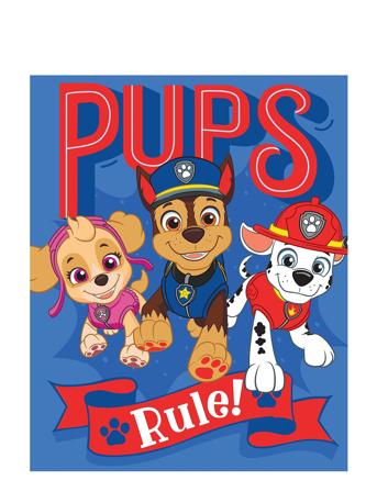 Fleece Plaid Paw Patrol Pp 1003 Home Sleep Time Blankets & Quilts Multi/patterned BrandMac