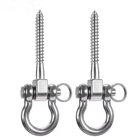 2 stk. svingkrog, tungt rustfrit stål ophængskrog, Scr