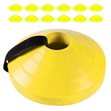 24stk Fotballkjegler Treningskjegler GUL
