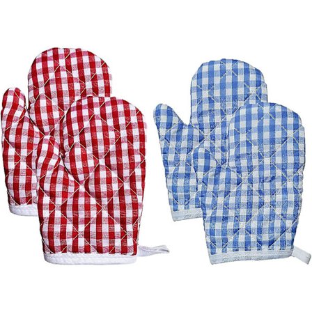 Chef Pinch Hanske 4 Stykker Skåld Beskyttelse Hansker Barnas Kjøkkenhansker Isolasjon Tykkere Ovn Hansker
