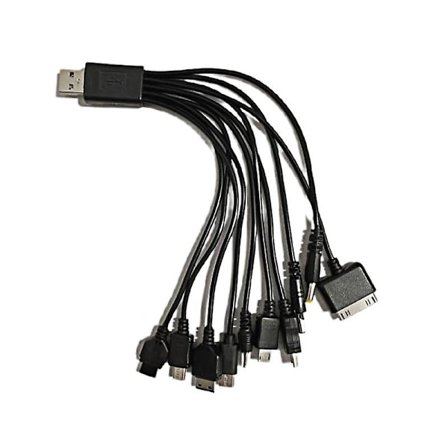 10 i 1 USB Universal Multifunktion USB-opladerkabel til mobiltelefon Shytmv