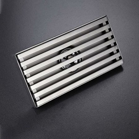 Golvavlopp Rostfritt Stål Dusch Golvavlopp Balkong Kök Badrum 15cm x 10cm 1st