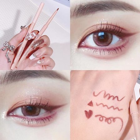 Silkeslen Eyeliner Penna Långvarig Eyeliner Gel Penna Vattentät Och Svettsäker Eyeliner För Nybörjare