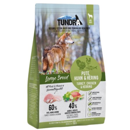 Tundra Big Wolf Mountain 3,18kg Kalkun og Sild - Tørrfôr til hund
