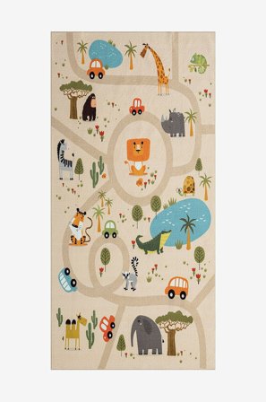KM Home - Barneteppe Play - Beige - Barnetepper - 80X150 - Fra Homeroom