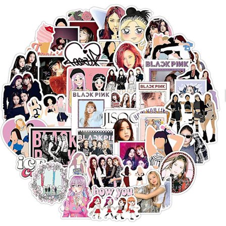 50 stk Blackpink Sanger Stickers Søde Æstetiske Vinyl Stickers Til Teenagere Computer, Cool Cartoon Vandafvisende