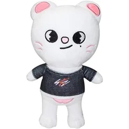 IC Skzoo plysjeleke Sød plysjleketøy Myke bamser Leke for barn Barnegave (7,8 tommer) (hvit katt)