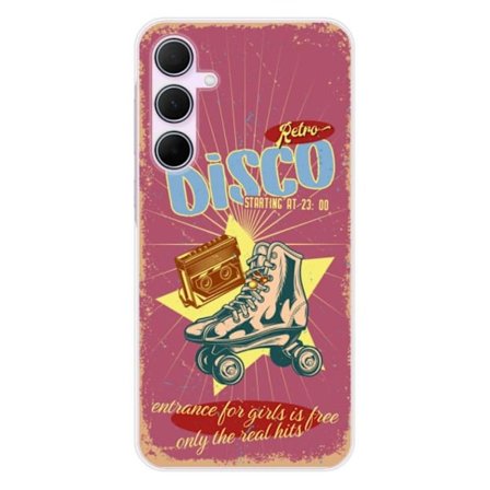 Siliconfodral - Kompatibel med Samsung Galaxy A55 5G - retro disko-design