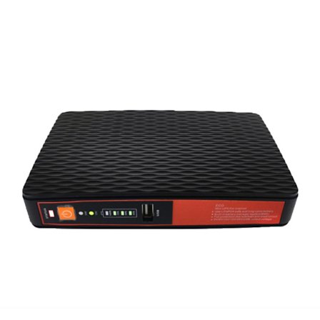 Mini UPS Batteribackup Uavbrutt Strømforsyning for WiFi Router Modem Sikkerhetskamera 5V 9V 12V POE LAN 24V