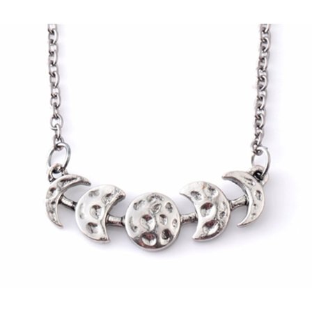 Choker Måne Wicca Halvmåne Månfas Triple Moon Pagan