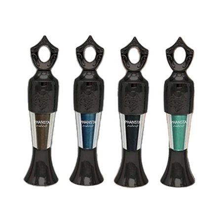 Färgglatt puder eyelinerVintage metallflaska Färgat puder eyelinerIntensiv färg, långvarig, smetfri