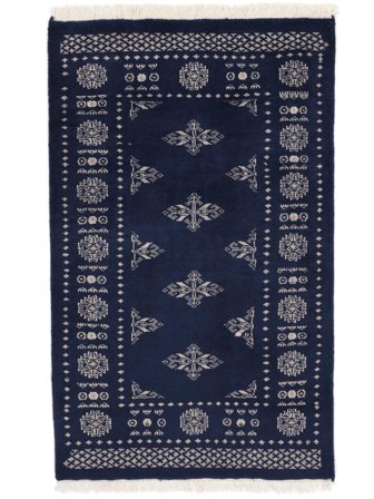 Pakistan Bokhara 2Ply Rug Oriental Black/Dark Grey (Wool, Pakistan)