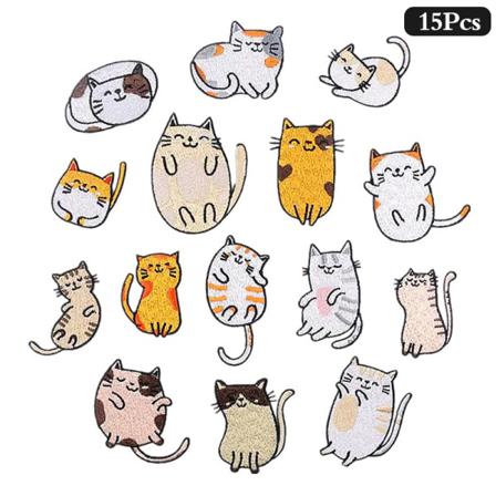 10/12/15/22 St/lot Random Mixed Patch Cartoon E Brodered App