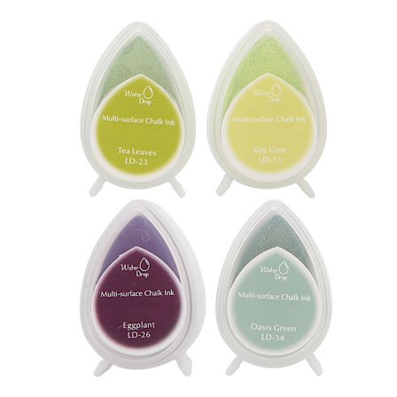 4 farver blækpude farvet stempel blækpude til papir pap ler træ læder håndværk13232634