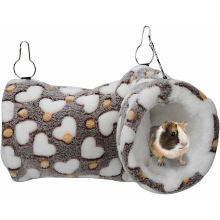 Mysigt Gömställe för Små Djur, Sockerglidare Hamster Hängmatta med Multifunktionell Varm Säng Mjuk Matta, Erbjuder Säker Boplats för Olika Små