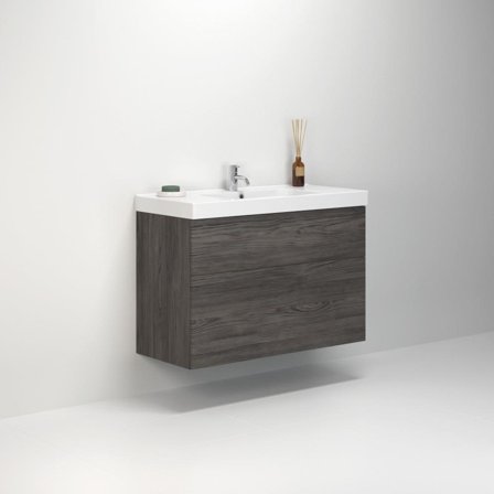 Dansani Luna Menuet Kommodpaket 101 cm Grå ask, Badrum