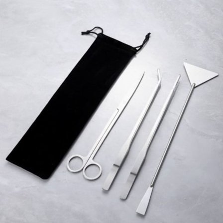 4 STK./Sæt Plantesætværktøj Akvarieværktøj Akvariesaks