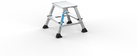 Zarges XLstep P Stegpall smal 2x2 steg, Stegar & ställningar