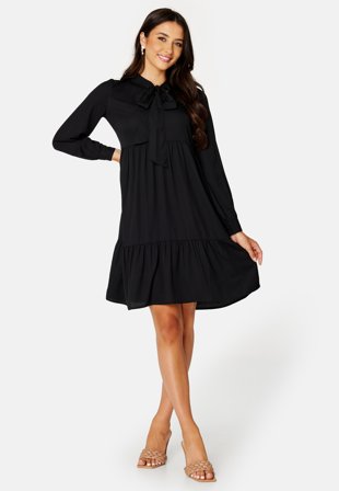 Happy Holly Ellinor bow dress Black Klær