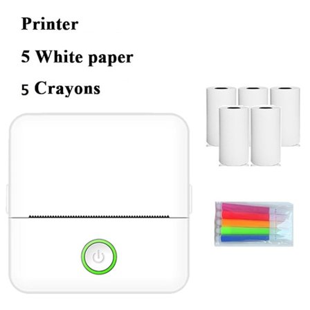 Bærbar Mini Student Feil Lommeskriver Foto Bluetooth Termisk Liten Skriver