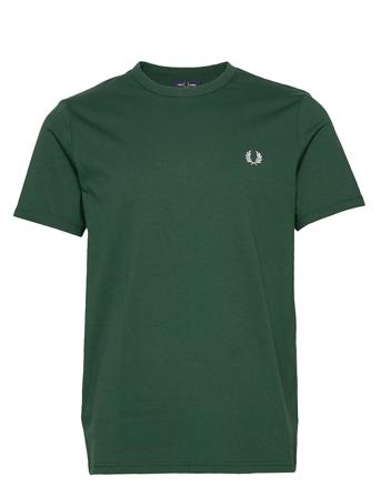 Ringer T-Shirt T-shirts Short-sleeved Vihreä Fred Perry