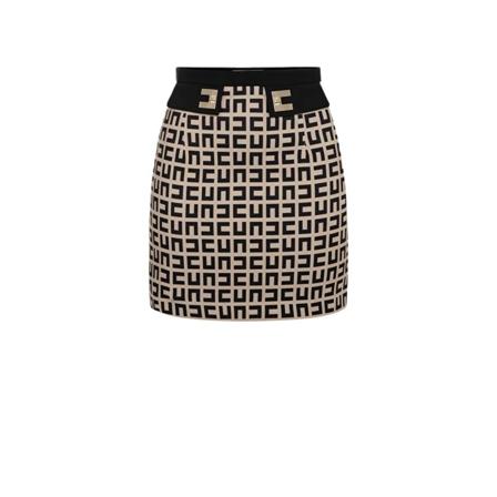 Elisabetta Franchi, Short Skirts Beżowy, Kobieta, Rozmiar: M