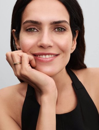 Pandora 14K Gold-Plated Ring With Clear Cubic Zirconia - Gold - 54