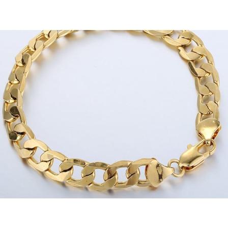 Pansar Kedja 21 Cm Goldfilled, 18k Guldfylld