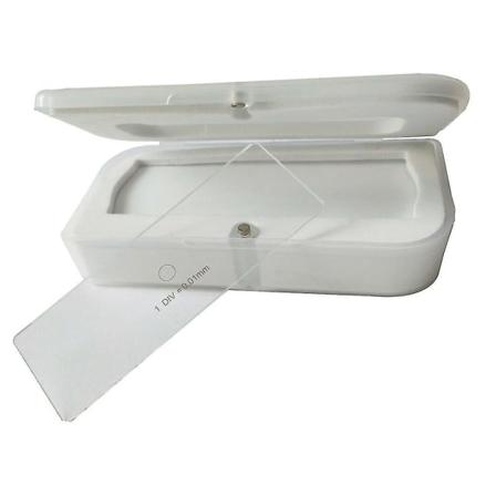 25x75mm 0,01mm Mikroskopscenmikrometer Kalibreringsskiva