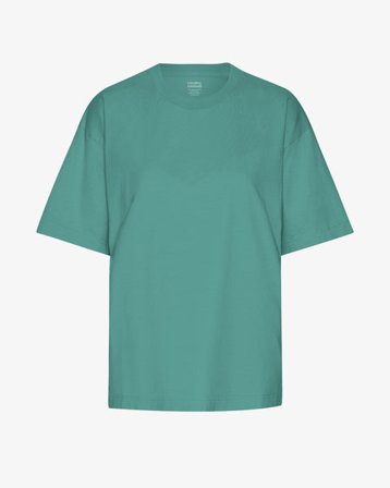 Oversized Organic T-Shirt - Pine Green - Female - XL