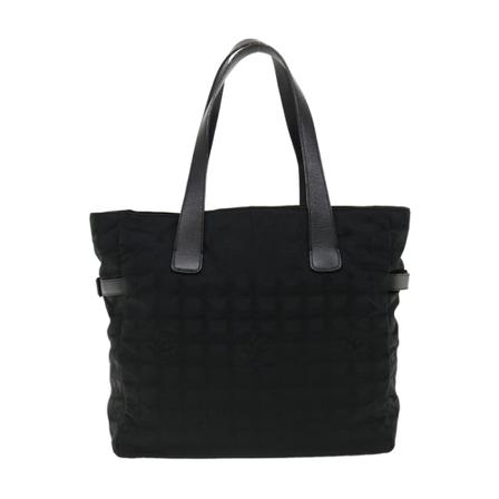 Chanel Vintage Tote Bags Sort, Dame Vintage Tasker, Størrelse: ONE Size
