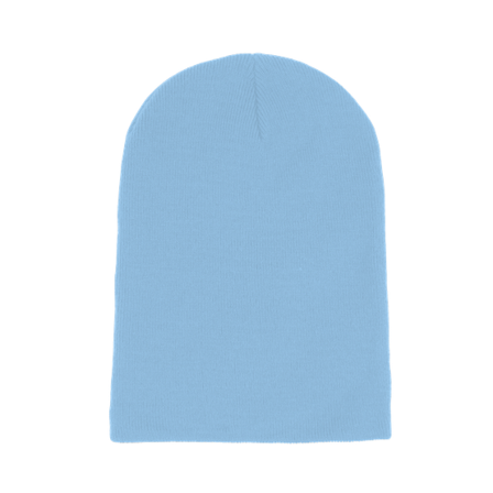 Beechfield - Blå longbeanie Beanie - Sky Blue Long Blank Beanie @ Hatstore