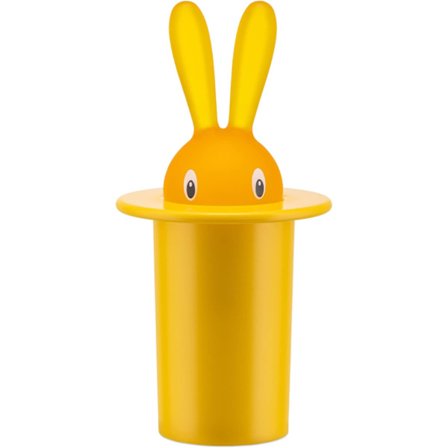 Gul kanin tandvårdslåda nordisk bomullsvårdslåda tand signatur