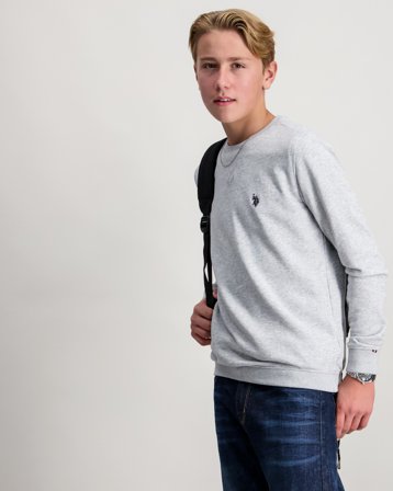 U.S. Polo Assn. DHM LB Crew Grijs Truien Jongens - Kids Brand Store