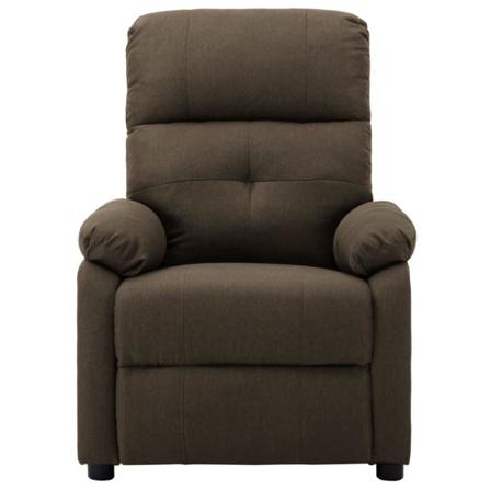 Vidaxl Elektrisk Reclinerfåtölj Brun Tyg Brun