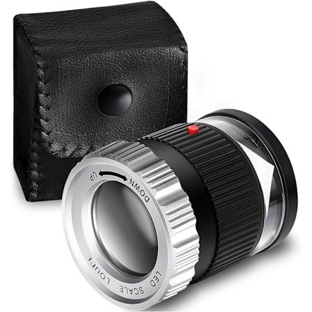 30X Förstoringsglas LED-belyst Förstoringsglas UV-belyst Förstoring, ZQKLA