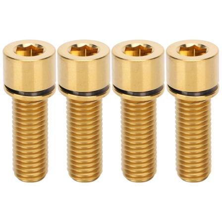 4 kpl pyörän ohjaustangon varren pultit ruuvit polkupyörän titaaniseoksesta varsi sisäpuoliset kuusioruuvit M7x20mm kulta