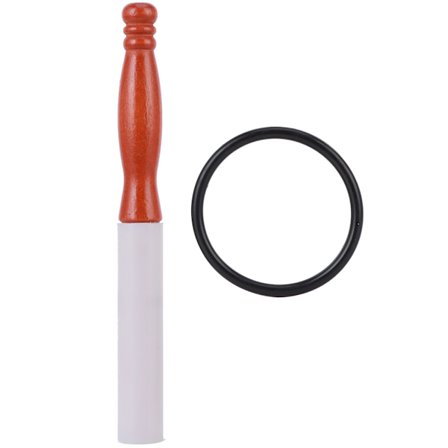 Syngeskål Mallet Gummistang Træhåndtag Pind til Krystal Lydskåle Tilbehør