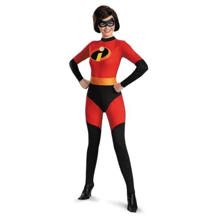 Elastigirl Helen Parr Dame Halloween Kostyme Incredible 2 Jumpsuit Kostyme Voksen Kvinne Cosplay M