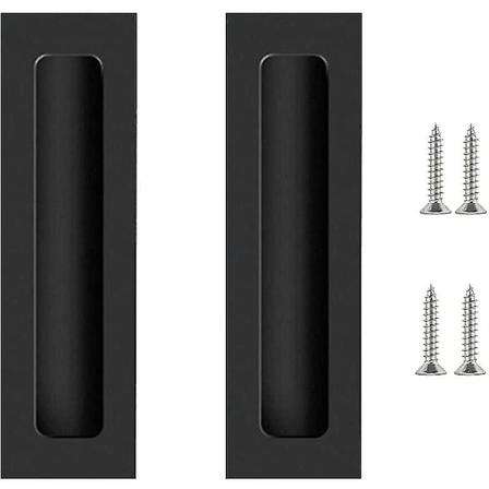 2 kpl Mustat Liukuovinkahvat Kalustekahvat N kym t n Ovikahva Oven Vetokahva Pukeutumiskaapin Laatikoiden Kalustekahva 175x42mm