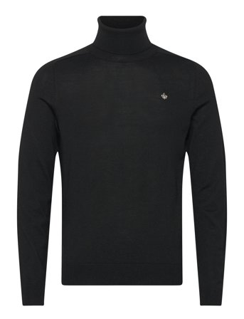 Merino Roller Neck Black Morris