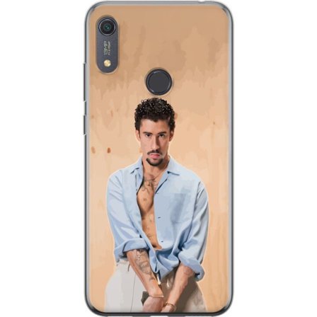 Kompatibelt Mobildeksel til Huawei Y6s (2019) Bad Bunny Super Bowl-inspirert grafikk med NFL-trofé og San Francisco-bro i sportdesign