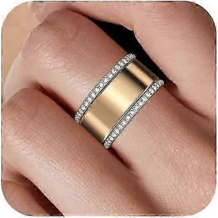 2 kpl 14K kullattuja pinottavia sormuksia Oura-sormuksille Gen 4 ja Gen 3, kuutiollinen zirkonia simuloitu timantti Oura-pinottavat sormukset naisille