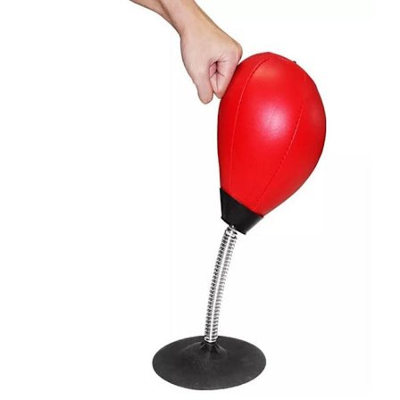 Boxningsboll för skrivbord Röd