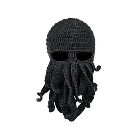 Håndvevd blekksprut ullhatt Varmt Halloween-festhatt